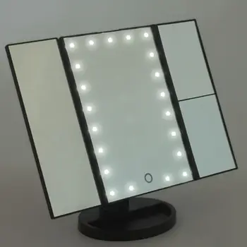 LED Fold Makeup Mirror Desktop Cosmetic Mirror Magnifying Glass Makeup Beauty Tool 3 Folding Adjustable Make up Mirror
LED Fold Makeup Mirror Desktop Cosmetic Mirror Magnifying Glass Makeup Beauty Tool 3 Folding Adjustable Make up Mirror
