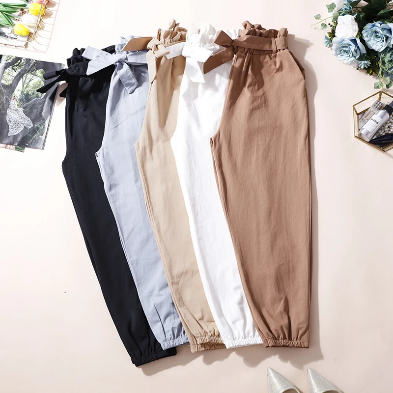 2019 Spring Women Harem Pants High Street High Waist Belted Trousers Causal Pants
2019 Spring Women Harem Pants High Street High Waist Belted Trousers Causal Pants