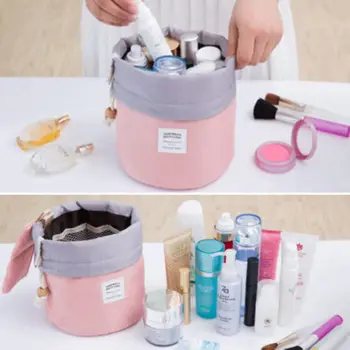 Women Portable Practical Foldable Makeup Drawstring Pouch Bucket Barrel Shaped Popular Outdoor Travel Cosmetic Bag Case HOT
Women Portable Practical Foldable Makeup Drawstring Pouch Bucket Barrel Shaped Popular Outdoor Travel Cosmetic Bag Case HOT