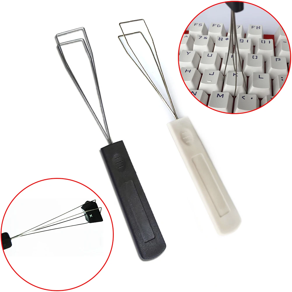 Stylish Steel Wire Keyboard Key Keycap Puller Key Cap Plastic Handle Keypull Remover With Unloading Steel Cleaning Tool
Stylish Steel Wire Keyboard Key Keycap Puller Key Cap Plastic Handle Keypull Remover With Unloading Steel Cleaning Tool