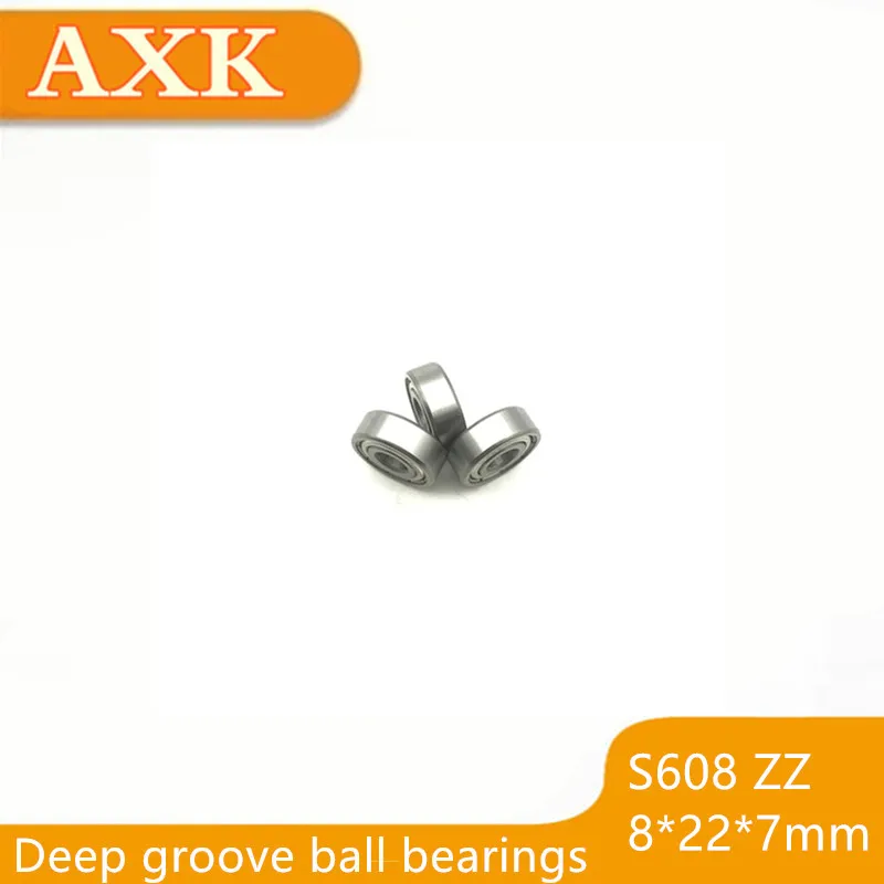 2019 Real New Rolamentos Thrust Bearing 10pcs/lot High Quality Abec-3 Z2v1 Sus440c Deep Groove Ball Bearings S608zz 8*22*7 Mm
2019 Real New Rolamentos Thrust Bearing 10pcs/lot High Quality Abec-3 Z2v1 Sus440c Deep Groove Ball Bearings S608zz 8*22*7 Mm