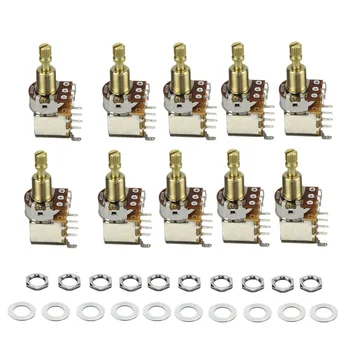FLEOR 10PCS Push-Push Guitar Potentiometer A500K AudioTaper Tone Control Pot Switch Copper Long Split Shaft Guitar Parts
FLEOR 10PCS Push-Push Guitar Potentiometer A500K AudioTaper Tone Control Pot Switch Copper Long Split Shaft Guitar Parts