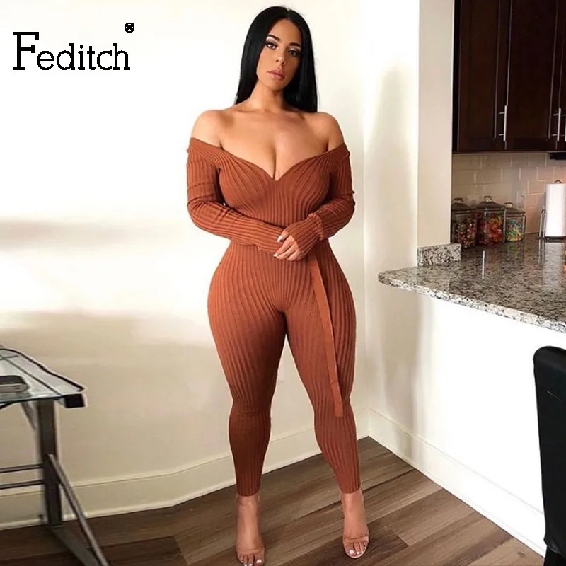 Feditch Winter Warm Sexy Party Jumpsuit Women V Neck Solid Playsuits Overall Long Sleeve Clubwear Jumpsuit Romper With Belt
Feditch Winter Warm Sexy Party Jumpsuit Women V Neck Solid Playsuits Overall Long Sleeve Clubwear Jumpsuit Romper With Belt