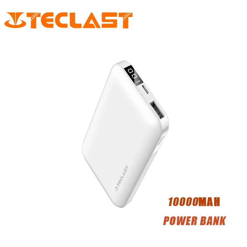 Teclast D10 Mobile Power Bank 10000mAh Large Capacity Micro USB + Type-C Dual Inputs 5V 2.1A Output External Battery Pack
Teclast D10 Mobile Power Bank 10000mAh Large Capacity Micro USB + Type-C Dual Inputs 5V 2.1A Output External Battery Pack