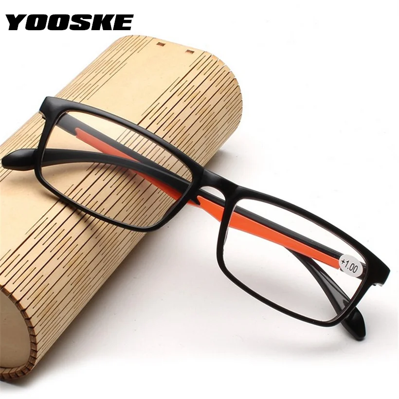 YOOSKE Brand Retro TR90 Reading Glasses Women Men Ultralight Presbyopia Eyeglasses Hyperopia Glasses +1.0 1.5 2.0 2.5 3.0 3.5
YOOSKE Brand Retro TR90 Reading Glasses Women Men Ultralight Presbyopia Eyeglasses Hyperopia Glasses +1.0 1.5 2.0 2.5 3.0 3.5