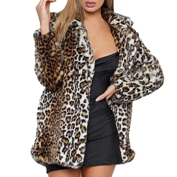 Furry Fur Coat Women Fluffy Ladies Womens Leopard Print Warm Faux Fur Coat Jacket Winter Parka Outerwear
Furry Fur Coat Women Fluffy Ladies Womens Leopard Print Warm Faux Fur Coat Jacket Winter Parka Outerwear