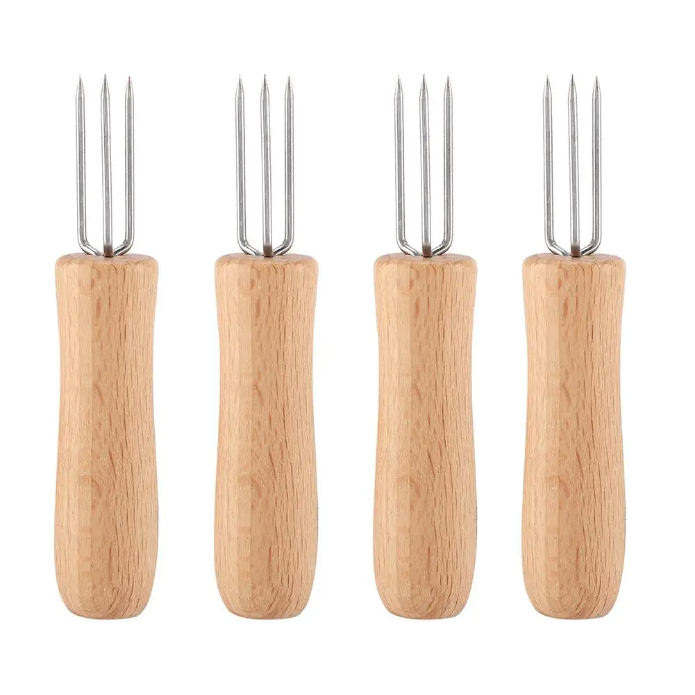 TOPINICN 4Pcs BBQ Forks Wooden Handle Stainless Steel BBQ Meat Fruit Forks Barbecue Corn Holder
TOPINICN 4Pcs BBQ Forks Wooden Handle Stainless Steel BBQ Meat Fruit Forks Barbecue Corn Holder