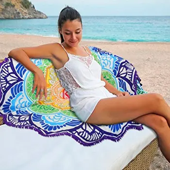 Real Microfiber 150cm Round Beach Towel Summer Vacation Seaside Shawl Bath Towel Large Geometry Cooling Swimming Towel For Beach
Real Microfiber 150cm Round Beach Towel Summer Vacation Seaside Shawl Bath Towel Large Geometry Cooling Swimming Towel For Beach