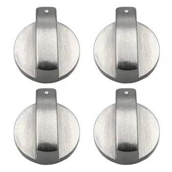 4 PCS Metal 6mm Universal Silver Gas Stove Control Knobs Adaptors Oven Switch Cooking Surface Control Locks Useful
4 PCS Metal 6mm Universal Silver Gas Stove Control Knobs Adaptors Oven Switch Cooking Surface Control Locks Useful