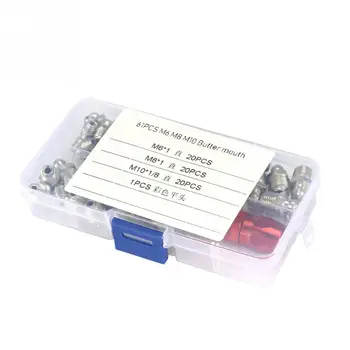 Metal Replacement Grease Nipple Fittings Pack Set Mechanical Lubrication Part High Quality 
Metal Replacement Grease Nipple Fittings Pack Set Mechanical Lubrication Part High Quality