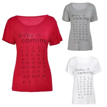 Pregnancy Women Photography T-Shirt Maternity Short Sleeve T-Shirt Summer Cotton Mother Clothings Tees Letter Print Photo Props
Pregnancy Women Photography T-Shirt Maternity Short Sleeve T-Shirt Summer Cotton Mother Clothings Tees Letter Print Photo Props