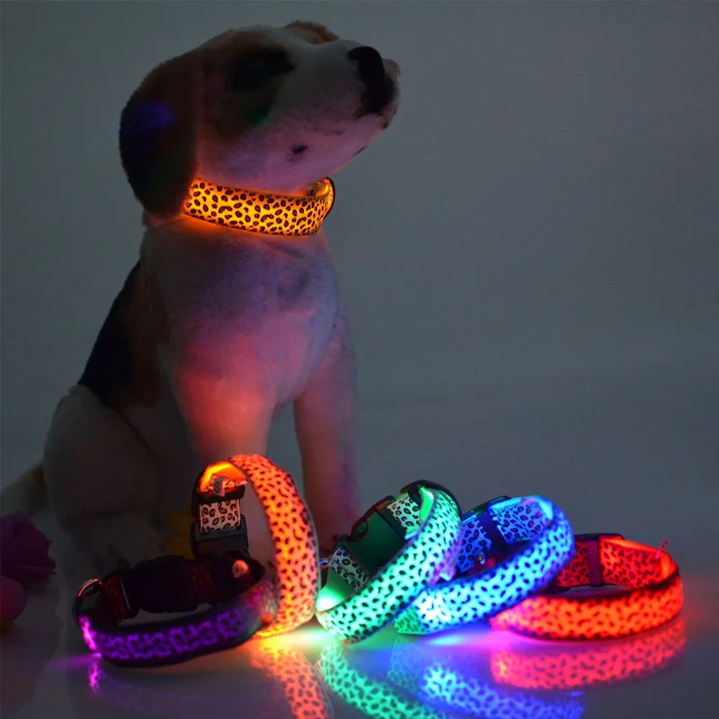 Night Safety LED Leopard Charging Dog Collar Anti-Lost Nylon Flashing Glow Collars Luminous Pet Supplies Products
Night Safety LED Leopard Charging Dog Collar Anti-Lost Nylon Flashing Glow Collars Luminous Pet Supplies Products