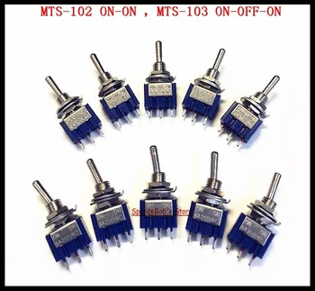 20pcs/Lot MTS-102 ON-ON / MTS-103 ON-OFF-ON 3-Pin SPDT Toggle Switch 6A 125VAC/3A 250VAC Mini Switches Lever Switch 
20pcs/Lot MTS-102 ON-ON / MTS-103 ON-OFF-ON 3-Pin SPDT Toggle Switch 6A 125VAC/3A 250VAC Mini Switches Lever Switch