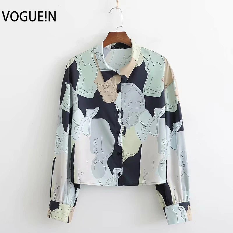 VOGUEIN New Womens Casual Abstract Pattern Print Long Sleeve Short Top Shirt Blouse Wholesale
VOGUEIN New Womens Casual Abstract Pattern Print Long Sleeve Short Top Shirt Blouse Wholesale