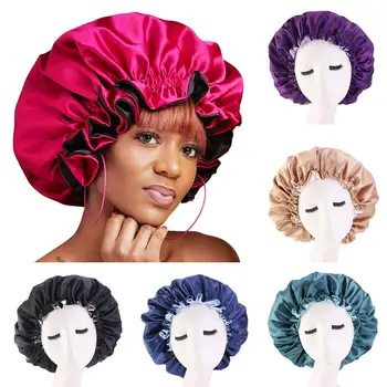 Muslim Women Night Sleep Hat Satin Silk Elastic Bonnet Hat For Hair Care Head Cover Double layer Adjustable Beanies Cap Fashion
Muslim Women Night Sleep Hat Satin Silk Elastic Bonnet Hat For Hair Care Head Cover Double layer Adjustable Beanies Cap Fashion