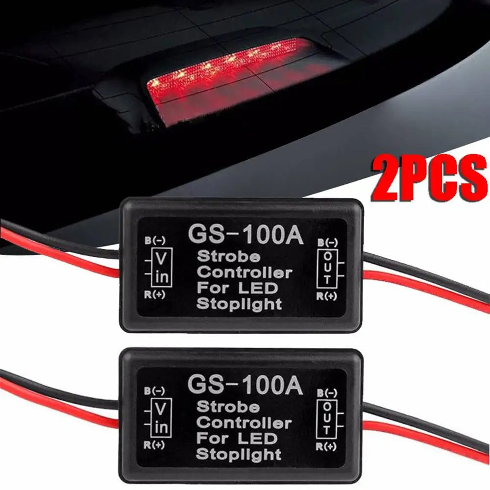 2 Pcs Universal 12V-24V Flash Strobe Controller Flasher Module Vehicles Car LED Brake Stop Light Lamp Signal Light
2 Pcs Universal 12V-24V Flash Strobe Controller Flasher Module Vehicles Car LED Brake Stop Light Lamp Signal Light
