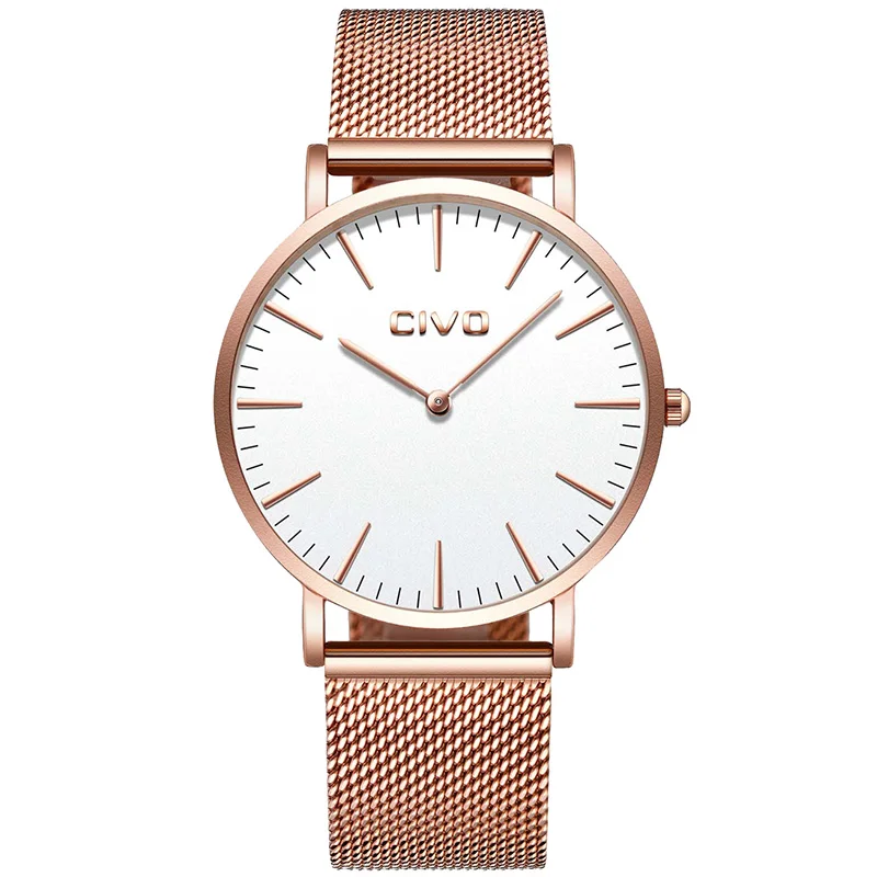 CIVO Fashion Casual Ladies Watches Ultra Thin Quartz Watch Waterproof Minimalist Steel Mesh Band For Women Stylish Gold Clock
CIVO Fashion Casual Ladies Watches Ultra Thin Quartz Watch Waterproof Minimalist Steel Mesh Band For Women Stylish Gold Clock