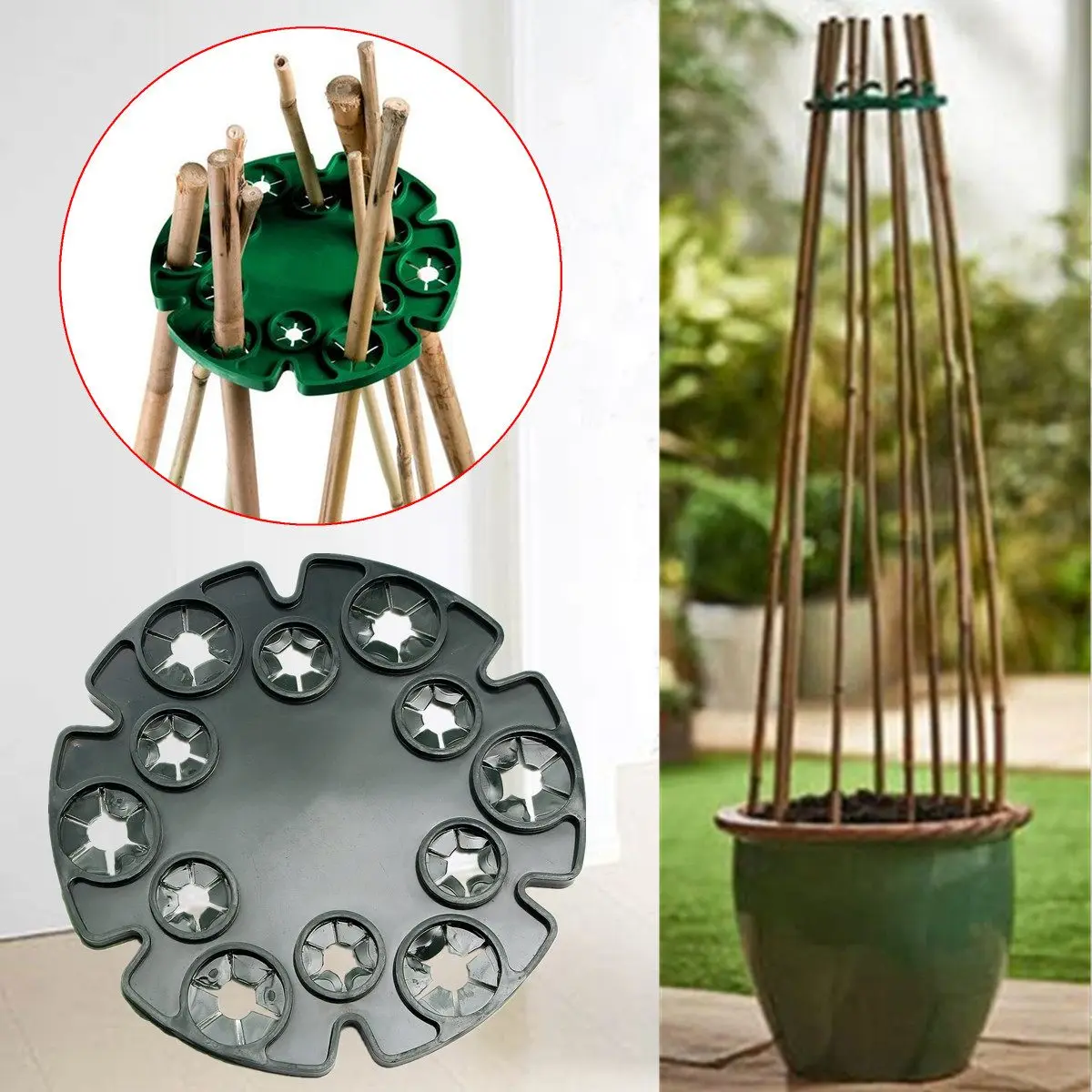13.5cm Diamiter Bamboo Cane Wigwam Sticks Holder Plant Flower Fruit Vine Bean Support Tray supports for Vegetables Plants Garden
13.5cm Diamiter Bamboo Cane Wigwam Sticks Holder Plant Flower Fruit Vine Bean Support Tray supports for Vegetables Plants Garden