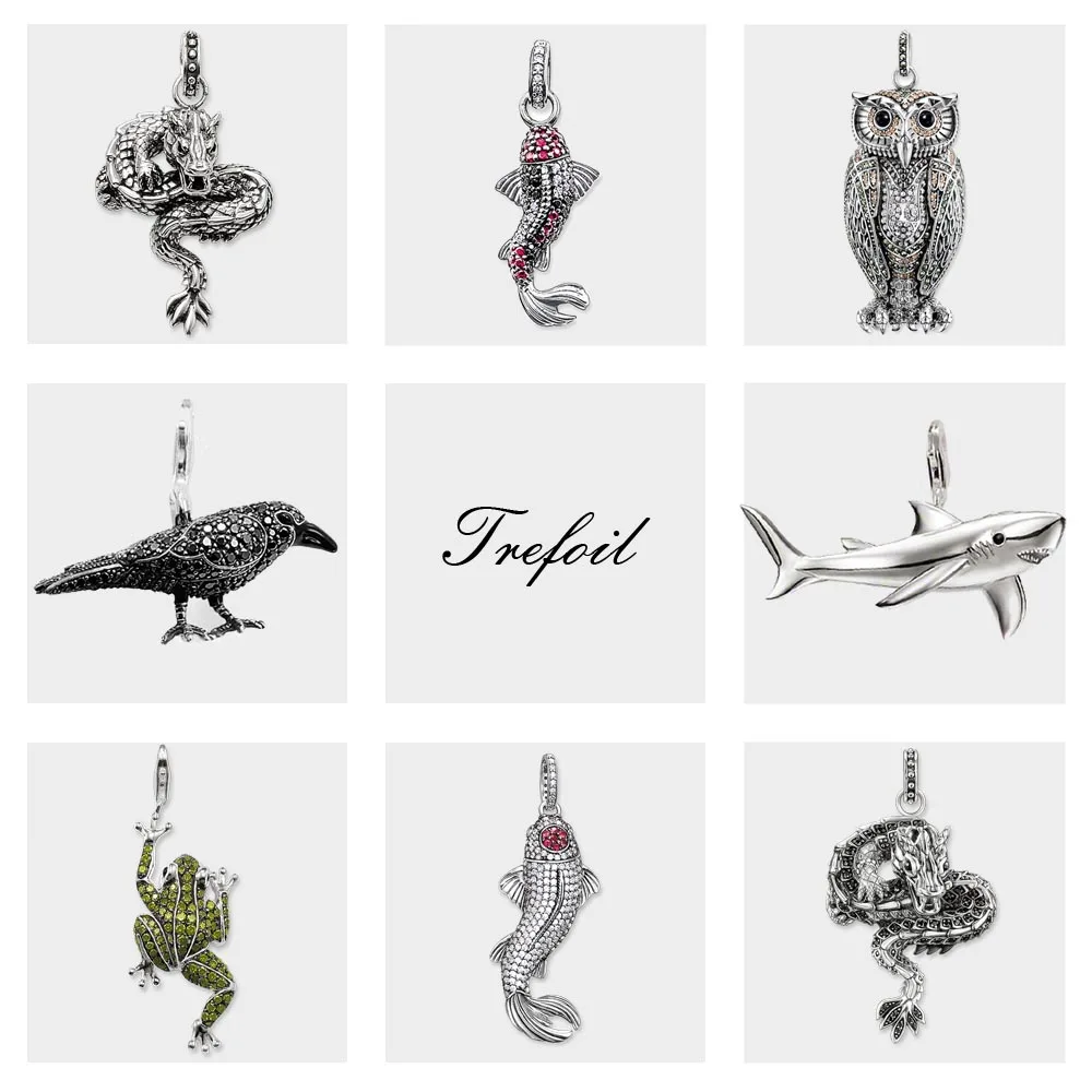 Blackened Dragon Koi Fish Raven Frog Shark Pendants, Fashion Jewelry 925 Sterling Silver Punk Gift For Women Men Fit Necklace
Blackened Dragon Koi Fish Raven Frog Shark Pendants, Fashion Jewelry 925 Sterling Silver Punk Gift For Women Men Fit Necklace