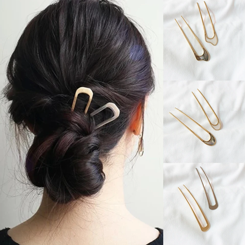 Japan Simple U shape Hair Clips for Women Girls Shell Metal Gold Color Hair Clip Fashion Jewelry Hair Accessories
Japan Simple U shape Hair Clips for Women Girls Shell Metal Gold Color Hair Clip Fashion Jewelry Hair Accessories