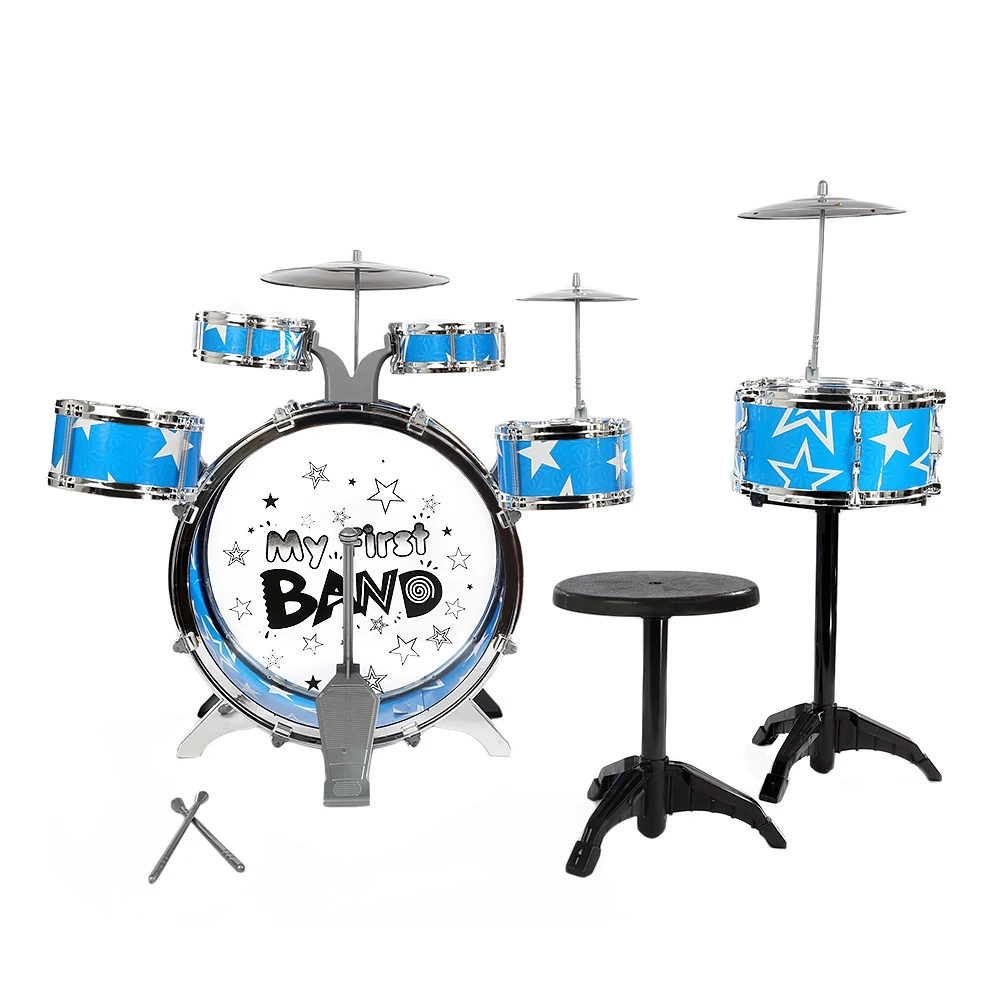 Children Drums Kit Musical Instrument Toy with Cymbals Stool Christmas Birthday Gift
Children Drums Kit Musical Instrument Toy with Cymbals Stool Christmas Birthday Gift