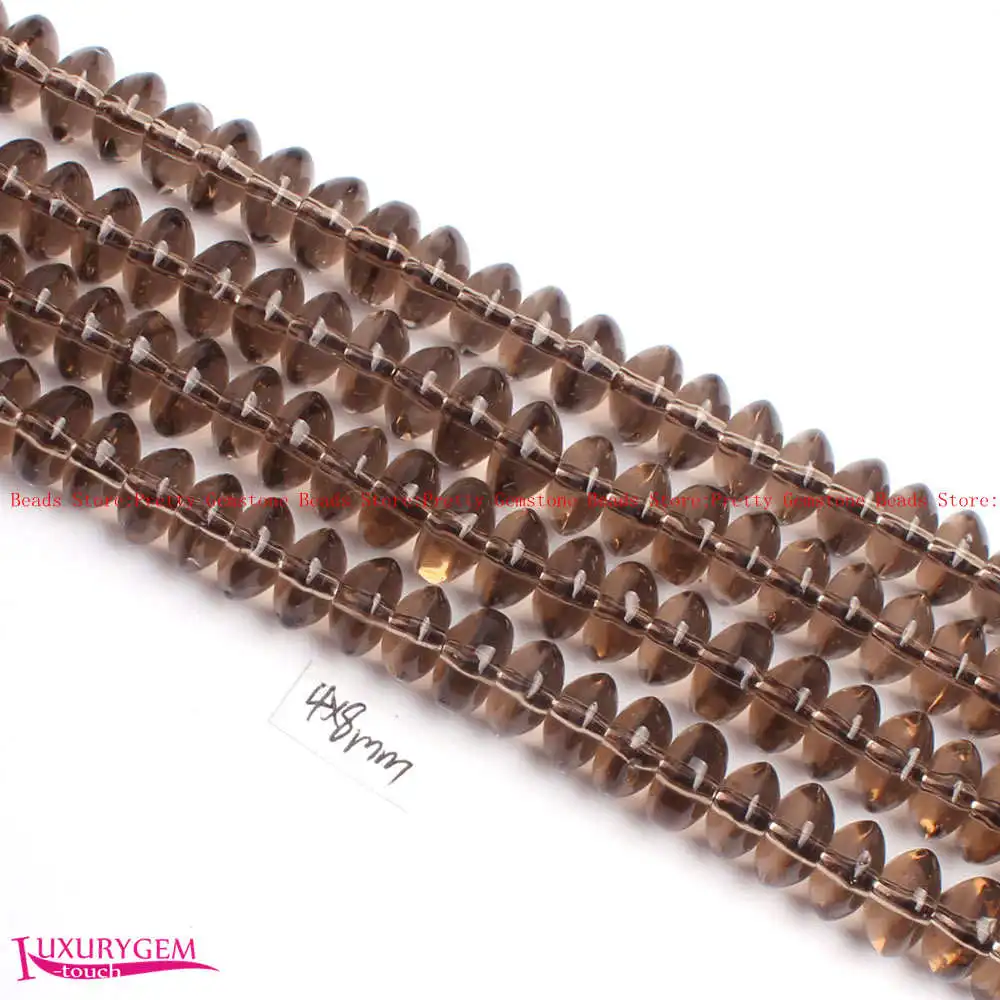 Free Shipping Wholesale 4x8mm Smooth Natural Smoky Quartz Washer Shape DIY Gems Loose Beads Strand 15" Jewelry Making w4366
Free Shipping Wholesale 4x8mm Smooth Natural Smoky Quartz Washer Shape DIY Gems Loose Beads Strand 15" Jewelry Making w4366