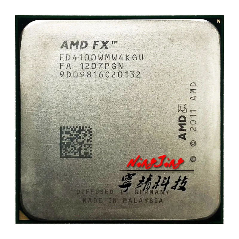 AMD FX Series FX4100 4100 3 6 ГГц четырехъядерный процессор FD4100WMW4KGU разъем AM3 +|socket am3|fx 4100amd