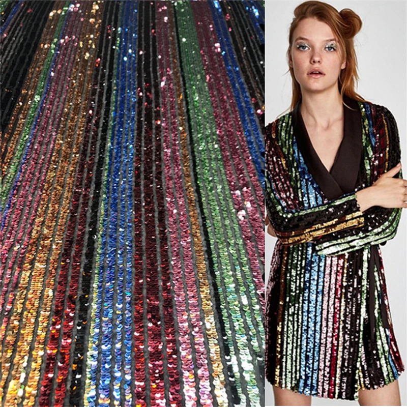 1Yard Upscale Sequins Tulle Lace Fabric Rainbow Color African Net Fabric Tissu French Dress Clothing DIY Accessories 91*130cm
1Yard Upscale Sequins Tulle Lace Fabric Rainbow Color African Net Fabric Tissu French Dress Clothing DIY Accessories 91*130cm