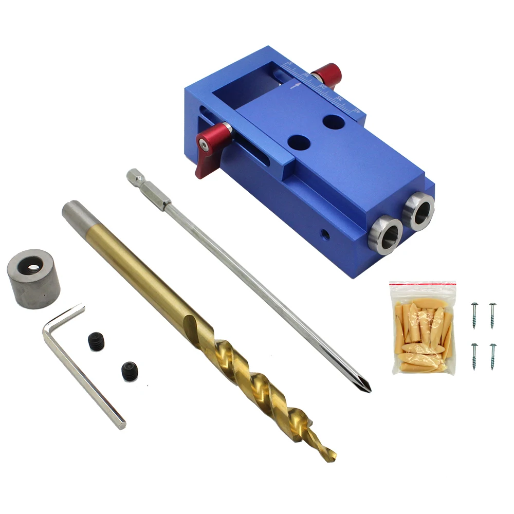 Woodworking Pocket Hole Jig Kit 9.5mm Step Drill Bit Stop Collar For Kreg Manual Pilot Wood Drilling Hole Saw Master System
Woodworking Pocket Hole Jig Kit 9.5mm Step Drill Bit Stop Collar For Kreg Manual Pilot Wood Drilling Hole Saw Master System