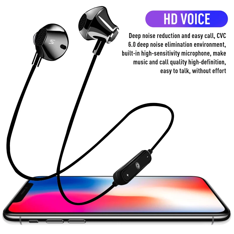 Bluetooth Movement Headset Magnetic Attraction Wireless Headset Sports Stereo Music Earphone For iOS Android Phones
Bluetooth Movement Headset Magnetic Attraction Wireless Headset Sports Stereo Music Earphone For iOS Android Phones