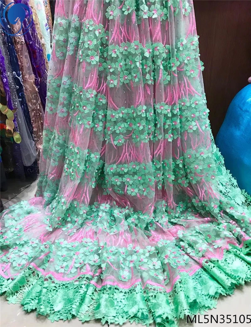 BEAUTIFICAL 3d flower fabric 3d beaded tulle lace 5 yards/lot african 3d lace fabric 2019 high quality laces for Wedding ML5N351
BEAUTIFICAL 3d flower fabric 3d beaded tulle lace 5 yards/lot african 3d lace fabric 2019 high quality laces for Wedding ML5N351