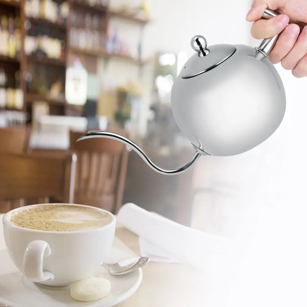 Coffee Pot Stainless Steel Coffee Tea Kettle Pot Coffee Pouring Drip Kettle with Gooseneck
Coffee Pot Stainless Steel Coffee Tea Kettle Pot Coffee Pouring Drip Kettle with Gooseneck
