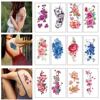 Tattoo Pack of 12 Sheets Flower Temporary Tattoos Stickers Lotus Cherry Blossoms Flash Tattoo Color Sending Randomly
Tattoo Pack of 12 Sheets Flower Temporary Tattoos Stickers Lotus Cherry Blossoms Flash Tattoo Color Sending Randomly