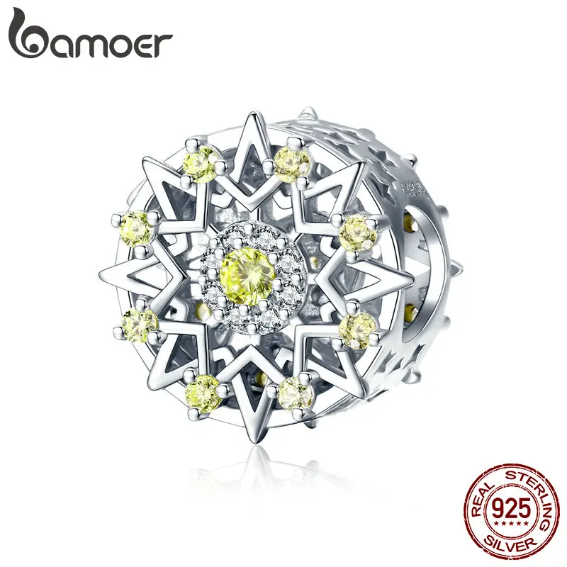 BAMOER Authentic 925 Sterling Silver Geometric Yellow Cubic Zircon Charms Beads fit Original Charm Bracelets DIY Jewelry BSC064
BAMOER Authentic 925 Sterling Silver Geometric Yellow Cubic Zircon Charms Beads fit Original Charm Bracelets DIY Jewelry BSC064