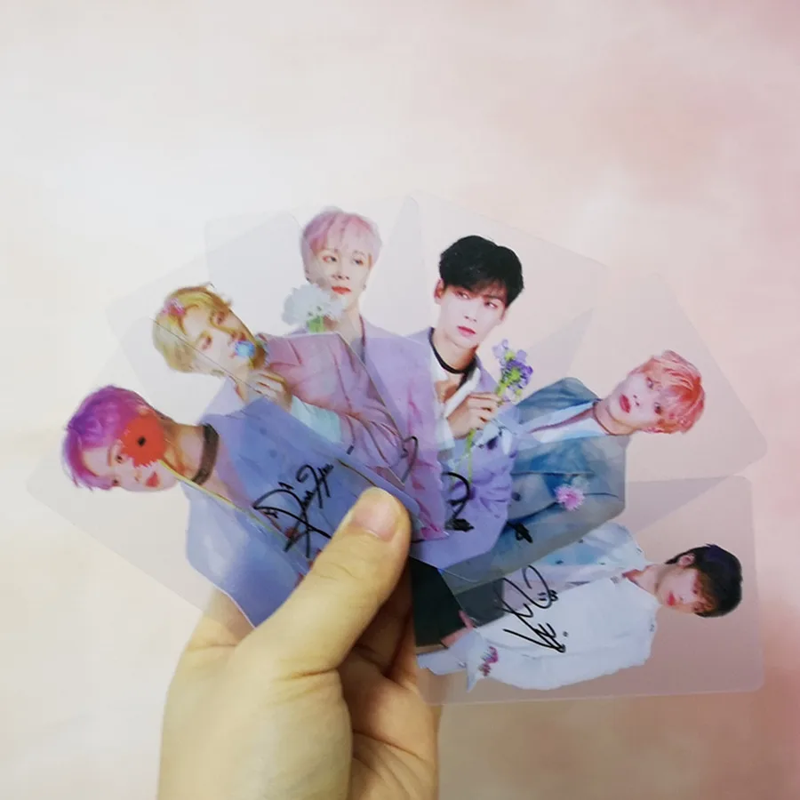Kpop ASTRO светильник ПВХ прозрачные фото карты Cha EunWoo Rocky коллективная Фотокарта HD
