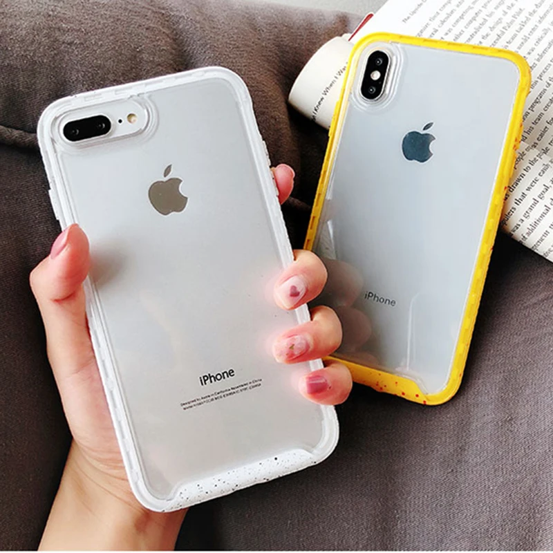 Candy Color Wave point Frame Shockproof Case For iphone XS Max XS 6 6s 7 8 Plus Transparent TPU +PC Hard Protective Phone Case
Candy Color Wave point Frame Shockproof Case For iphone XS Max XS 6 6s 7 8 Plus Transparent TPU +PC Hard Protective Phone Case
