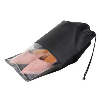 10pcs Blank Drawstring Non-woven Slippers Bag Transparent Travel Storage Space Saving Clothing Seal Organizer Bags(Black)
10pcs Blank Drawstring Non-woven Slippers Bag Transparent Travel Storage Space Saving Clothing Seal Organizer Bags(Black)