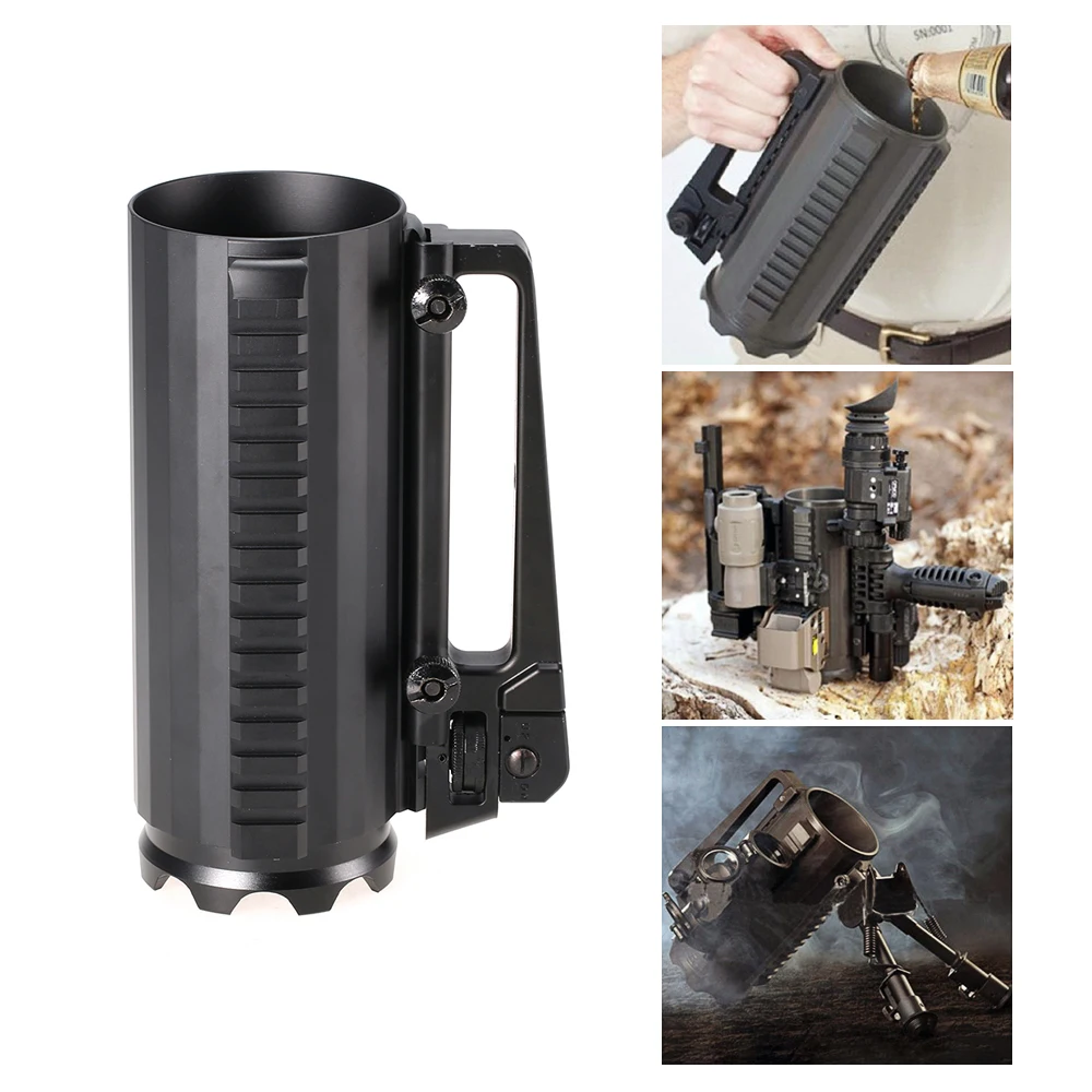 Multi Function Aluminum Handled Detachable Beer Cup Tactical Mug Cup Water Cup Coffee Mug with Rail Outdoor Camping Tableware
Multi Function Aluminum Handled Detachable Beer Cup Tactical Mug Cup Water Cup Coffee Mug with Rail Outdoor Camping Tableware
