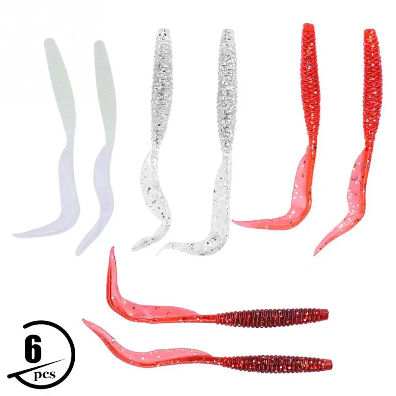 6pcs 11cm 2.8g Artificial Fishing Lures Baits Soft Fishing Swimbait Luminous Fish Lures Grub Worm Baits Fish Tackle Accessory
6pcs 11cm 2.8g Artificial Fishing Lures Baits Soft Fishing Swimbait Luminous Fish Lures Grub Worm Baits Fish Tackle Accessory