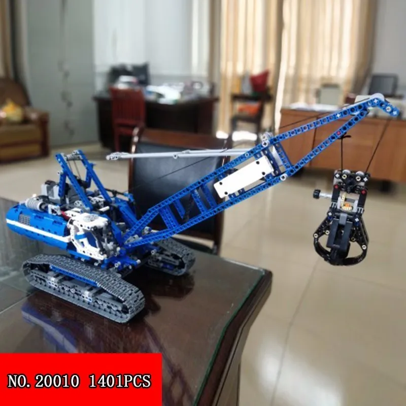 Lepin 20010 Technology Series Mechanics Track Type Lifting Crane Assembling Alpinia Plastic Building Block Children Toys 1401pcs
Lepin 20010 Technology Series Mechanics Track Type Lifting Crane Assembling Alpinia Plastic Building Block Children Toys 1401pcs