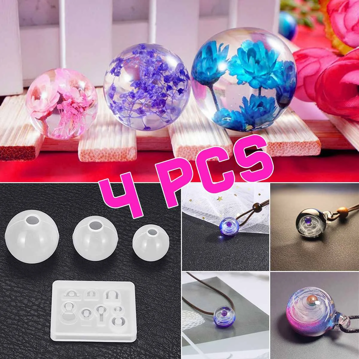Stereo Spherical Silicone Mold Jewelry Making DIY Balls Resin Decoration Crafts Resin Mold for Jewelry Art Craft Gift 30/25/20mm
Stereo Spherical Silicone Mold Jewelry Making DIY Balls Resin Decoration Crafts Resin Mold for Jewelry Art Craft Gift 30/25/20mm