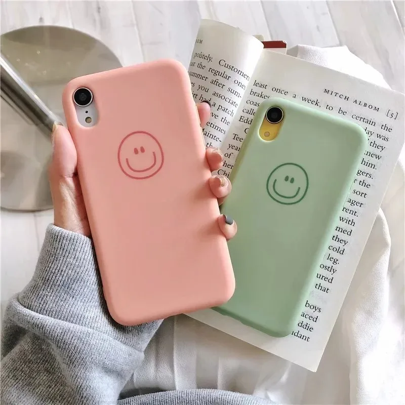 For IPhone X XR 2019 New Soft TPU Silicone Case For IPhone 6s 6 7 8 Plus 6Plus 7Plus 8Plus Cute Candy Cover With Smile Partten
For IPhone X XR 2019 New Soft TPU Silicone Case For IPhone 6s 6 7 8 Plus 6Plus 7Plus 8Plus Cute Candy Cover With Smile Partten
