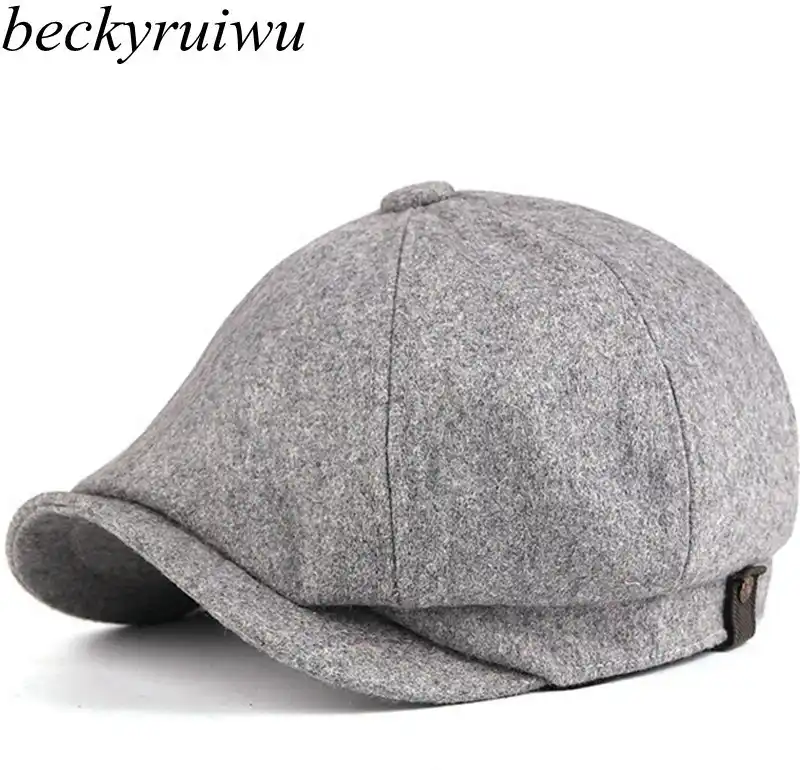 mens wool peaked hat