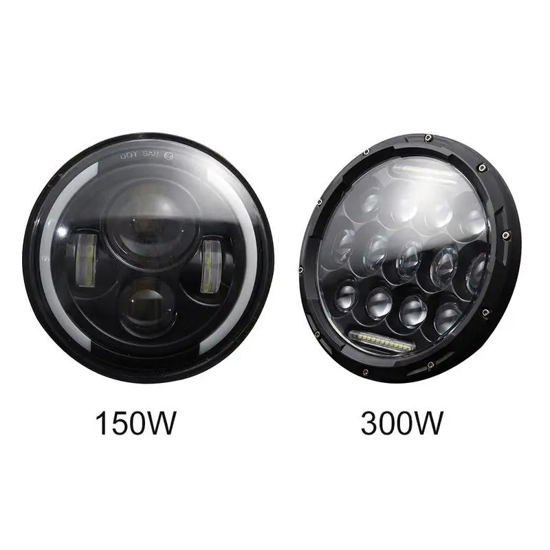 7 inch Round LED Headlight with High Low Beam White Car DRL Turn Signal Lamp for Jeep Wrangler JK TJ LJ CJ Hummer H1 H2
7 inch Round LED Headlight with High Low Beam White Car DRL Turn Signal Lamp for Jeep Wrangler JK TJ LJ CJ Hummer H1 H2