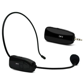 FULL-2.4G Wireless Microphone Headset Megaphone Radio Bluetooth Microphone For Speech Loudspeaker Teaching Meeting Guide
FULL-2.4G Wireless Microphone Headset Megaphone Radio Bluetooth Microphone For Speech Loudspeaker Teaching Meeting Guide