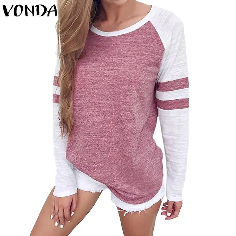 VONDA Women Patchwork Tops Shirts 2019 Casual Striped Long Sleeve O Neck Loose Shirts Blouses Ladies Blusas Tops
VONDA Women Patchwork Tops Shirts 2019 Casual Striped Long Sleeve O Neck Loose Shirts Blouses Ladies Blusas Tops