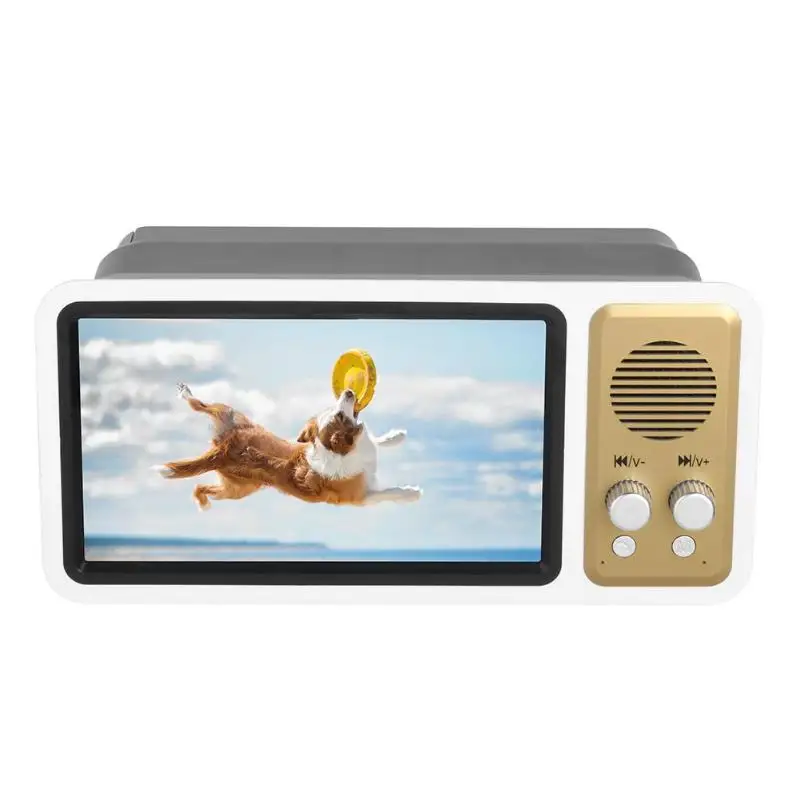 Phone TV Screen Magnifier Projector Bluetooth Retro TV Screen Amplifiers Buit-in 300mAh Battery with 3W Speaker Phone Projector
Phone TV Screen Magnifier Projector Bluetooth Retro TV Screen Amplifiers Buit-in 300mAh Battery with 3W Speaker Phone Projector