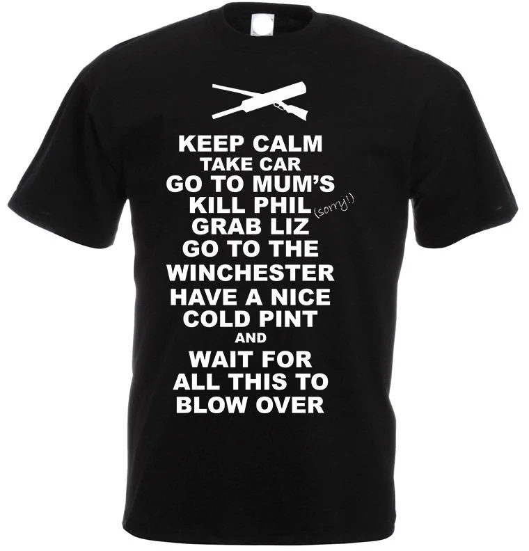 Create A Shirt Waifor All This To Blow Over Shaun Of The Dead Inspired Crew Neck Men Short Top T Shirt
Create A Shirt Waifor All This To Blow Over Shaun Of The Dead Inspired Crew Neck Men Short Top T Shirt