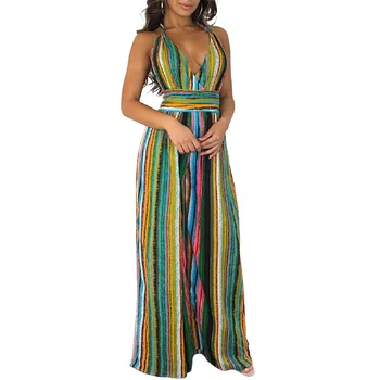 Women Casual Stripe Jumpsuits Wide Leg Pants Summer Elegant Rompers Womens Jumpsuit Party Overalls Female
Women Casual Stripe Jumpsuits Wide Leg Pants Summer Elegant Rompers Womens Jumpsuit Party Overalls Female