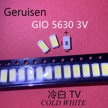 200PCS FOR (GIO) High Power 5630 LED PLCC-3 Television Backlit Super Bright Diode SMD 5630 LCD 0.5W 3V Cool White TV Backlight
200PCS FOR (GIO) High Power 5630 LED PLCC-3 Television Backlit Super Bright Diode SMD 5630 LCD 0.5W 3V Cool White TV Backlight
